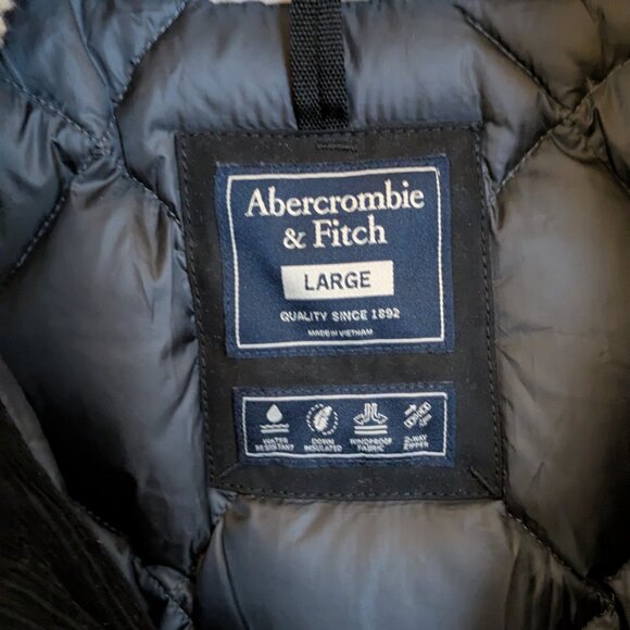 Abercrombie & Fitch Men's Parka Sz L - Picture 2 of 4